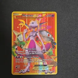 Mewtwo EX Full Art Secret Rare 164/162 Breakthrough Holo Pokemon TCG - Image 1
