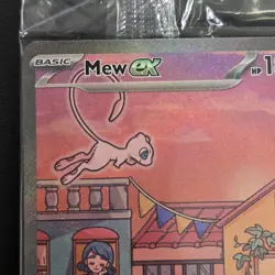 [Miscut Corner] Mew ex SVP 053 Pokemon TCG Scarlet Violet 151 Promo SEALED - Image 2