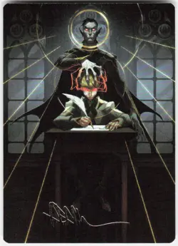 Vampiric Tutor Art Card Gold Stamp Foil 45 Secrets of Strixhaven MTG - Image 1