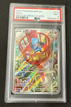 Pokemon TCG Riolu Illustration Mega Evolution Card - Image 1