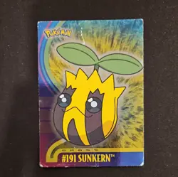 #191 SUNKERN Pokemon Topps TV Animation Edition Card HP - Image 1