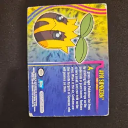#191 SUNKERN Pokemon Topps TV Animation Edition Card HP - Image 2