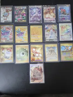 Pokemon TCG English 16 Card Lot Full Art, Ultra Rare, Rainbow Rare Hyper Rare NM - Image 1