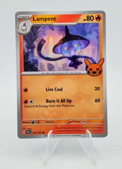 Lampent 037/167 Trick or Trade BOOster 2024 Pokemon Card - Image 1