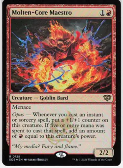 Molten Core Maestro Foil 125 Secrets of Strixhaven Magic the Gathering - Image 1