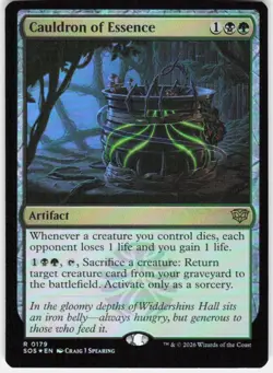 Cauldron of Essence Foil 179 Secrets of Strixhaven Magic the Gathering - Image 1