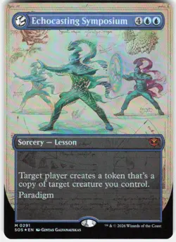 Echocasting Symposium Borderless Foil 291 Secrets of Strixhaven MTG - Image 1