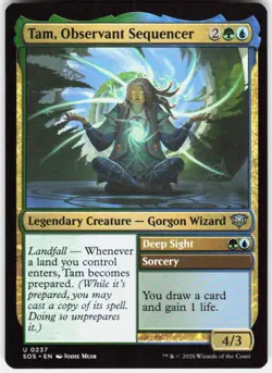 Tam, Observant Sequencer 237 Secrets of Strixhaven Magic the Gathering - Image 1