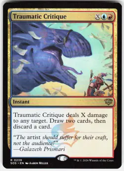 Traumatic Critique 239 Secrets of Strixhaven Magic the Gathering - Image 1