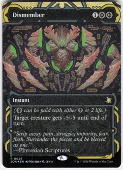 Dismember Foil 28 Secrets of Strixhaven: Mystical Archive Magic the Gathering - Image 1