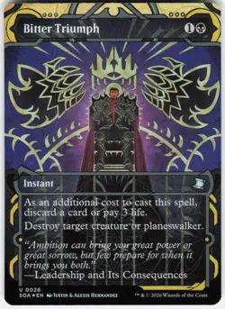 Bitter Triumph Foil 26 Secrets of Strixhaven Magic the Gathering - Image 1
