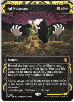 Ad Nauseam 25 Secrets of Strixhaven: Mystical Archive Magic the Gathering - Image 1