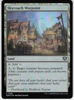 Skycoach Waypoint Foil 261 Secrets of Strixhaven Magic the Gathering - Image 1