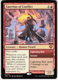 Emeritus of Conflict 113 Secrets of Strixhaven Magic the Gathering - Image 1
