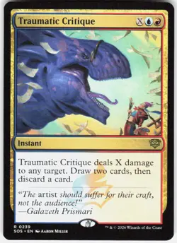 Traumatic Critique 239 Secrets of Strixhaven Magic the Gathering - Image 1