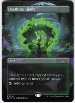 Deathcap Glade Borderless Foil 301 Secrets of Strixhaven Magic the Gathering - Image 1
