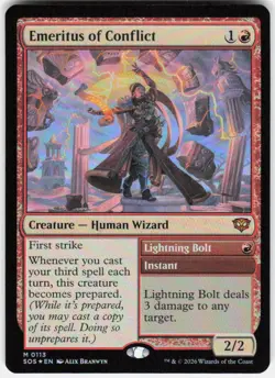 Emeritus of Conflict Foil 113 Secrets of Strixhaven Magic the Gathering - Image 1