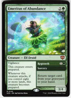 Emeritus of Abundance 145 Secrets of Strixhaven Magic the Gathering - Image 1