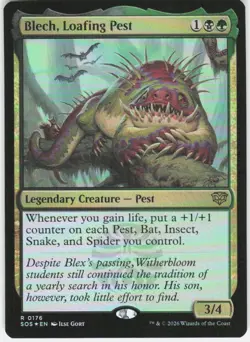 Blech Loafing Pest Foil 176 Secrets of Strixhaven Magic the Gathering - Image 1