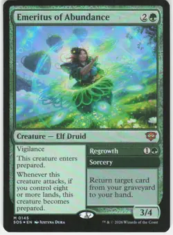 Emeritus of Abundance Foil 145 Secrets of Strixhaven Magic the Gathering - Image 1