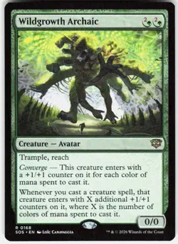 Wildgrowth Archaic 168 Secrets of Strixhaven Magic the Gathering - Image 1
