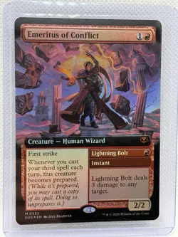 Emeritus of Conflict (Extended Art) Secrets of Strixhaven Foil 0332 - Image 1
