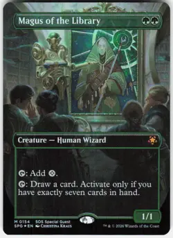 Magus of the Library Borderless Foil 154 Special Guests Magic the Gathering - Image 1