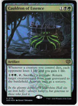 Cauldron of Essence Foil 179 Secrets of Strixhaven Magic the Gathering - Image 1