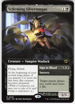 Scheming Silvertongue 99 Secrets of Strixhaven Magic the Gathering - Image 1