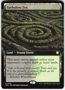 Turbulent Fen Extended Art 103 Secrets of Strixhaven Magic the Gathering - Image 1