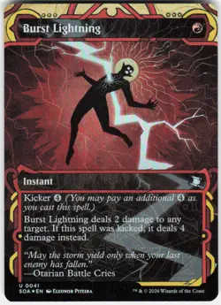 Burst Lightning Foil 41 Secrets of Strixhaven Magic the Gathering - Image 1