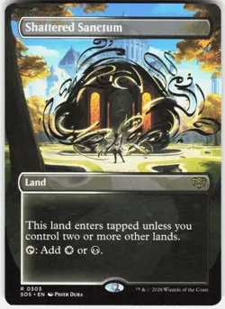 Shattered Sanctum Borderless 303 Secrets of Strixhaven Magic the Gathering - Image 1
