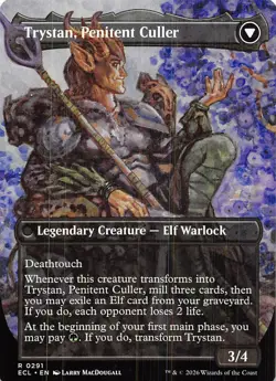 Trystan Callous Cultivator Borderless 291 Lorwyn Eclipsed Magic the Gathering - Image 2