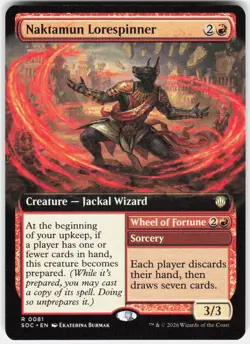 Naktamun Lorespinner Extended Art 81 Secrets of Strixhaven Magic the Gathering - Image 1