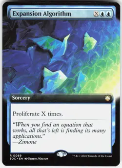Expansion Algorithm Extended Art 69 Secrets of Strixhaven Magic the Gathering - Image 1
