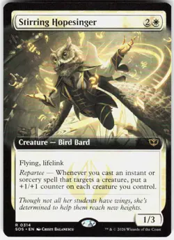 Stirring Hopesinger Extended Art 314 Secrets of Strixhaven Magic the Gathering - Image 1