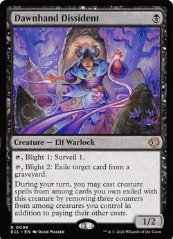 Dawnhand Dissident 98 Lorwyn Eclipsed Magic the Gathering - Image 1