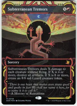 Subterranean Tremors Foil 48 Secrets of Strixhaven Magic the Gathering - Image 1