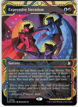 Expressive Iteration Foil 64 Secrets of Strixhaven Magic the Gathering - Image 1
