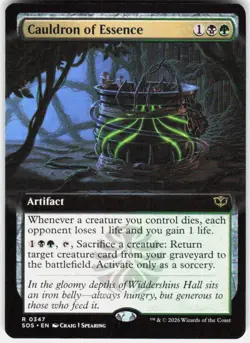 Cauldron of Essence Extended Art 347 Secrets of Strixhaven Magic the Gathering - Image 1