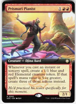 Prismari Pianist Extended Art 82 Secrets of Strixhaven Magic the Gathering - Image 1