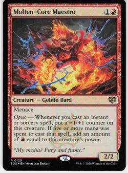 Molten Core Maestro Foil 125 Secrets of Strixhaven Magic the Gathering - Image 1
