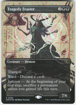 Tragedy Feaster Borderless Foil 293 Secrets of Strixhaven Magic the Gathering - Image 1