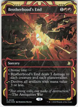 Brotherhood's End Foil 39 Secrets of Strixhaven Magic the Gathering - Image 1