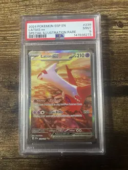 Pokemon Latias ex 239/191 Surging Sparks Special Illustration Rare Holo PSA 9 - Image 1