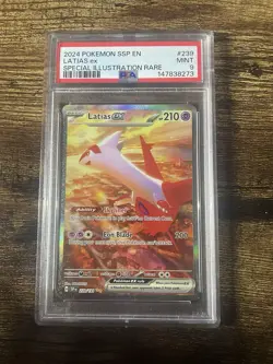 Pokemon Latias ex 239/191 Surging Sparks Special Illustration Rare Holo PSA 9 - Image 2