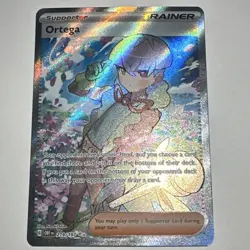 Pokemon Ortega Full Art Ultra Rare Trainer Holo 219/197 SV03 Obsidian Flames - Image 1