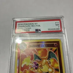 2016 Pokemon Xy Charizard REV. Foil Evolutions #11 Psa 7 NM - Image 2