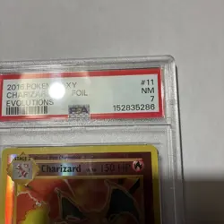 2016 Pokemon Xy Charizard REV. Foil Evolutions #11 Psa 7 NM - Image 5