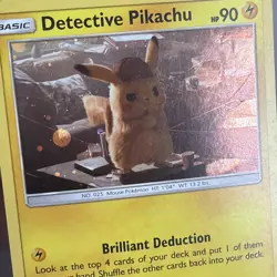 Detective Pikachu SM194 Sun Moon Black Star Promo Holo Rare Pokemon TCG Card LP - Image 2